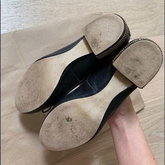 Zara Real Leather Flats - Size 37 - Picture 4 of 5